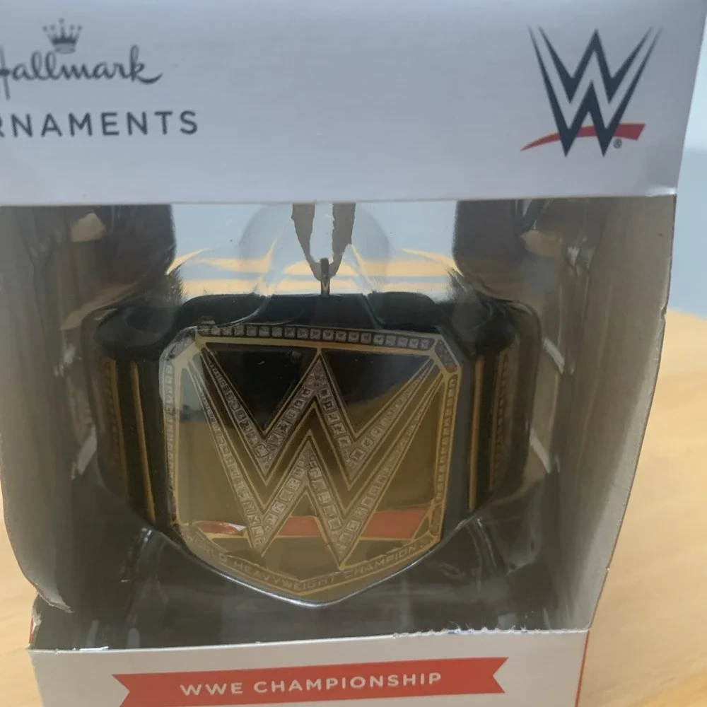 New Hallmark WWE Championship Belt Walmart Exclusive Christmas Ornament